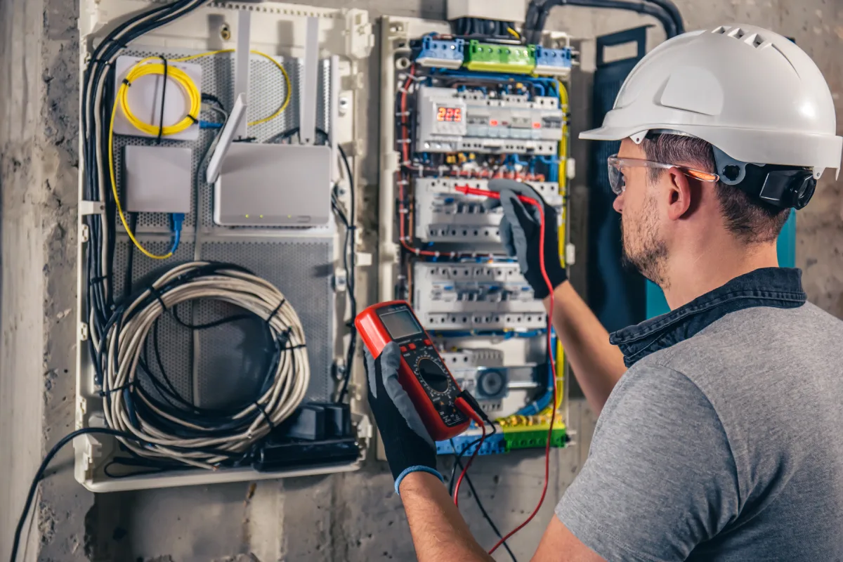 man an electrical technician working in a switchb 2025 03 14 01 59 23 utc